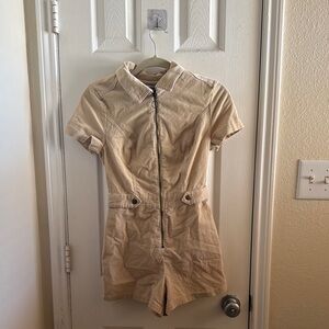 Urban Outfitters Corduroy Zipper Romper